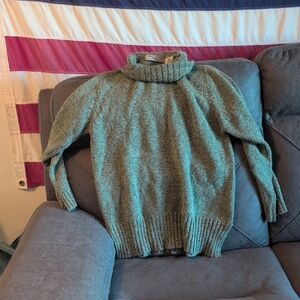 Carolyn Taylor Olive Green Turtleneck Sweater